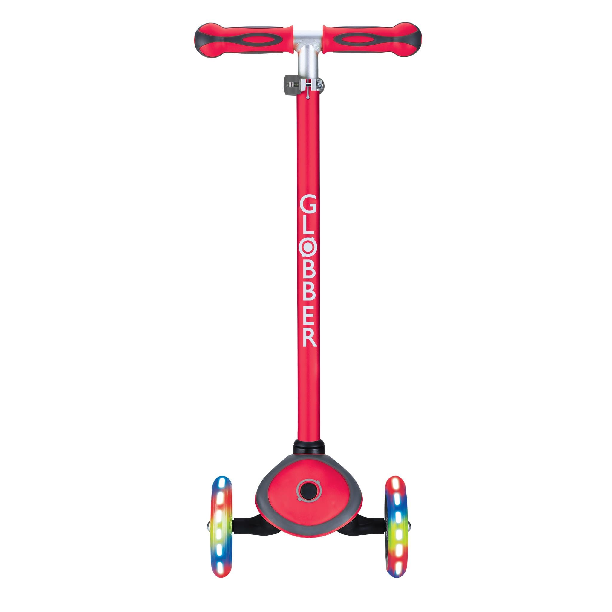 Globber Primo Plus Işıklı Scooter - Kırmızı