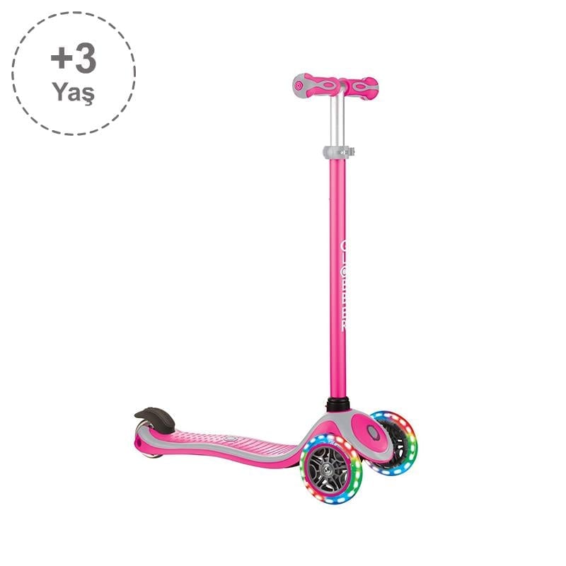 Globber Primo Plus Işıklı Scooter - Pembe