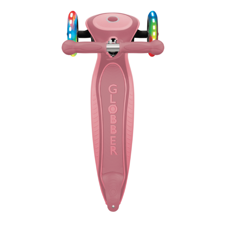 Globber Primo Plus Katlanabilir Işıklı Scooter - Pastel Pembe