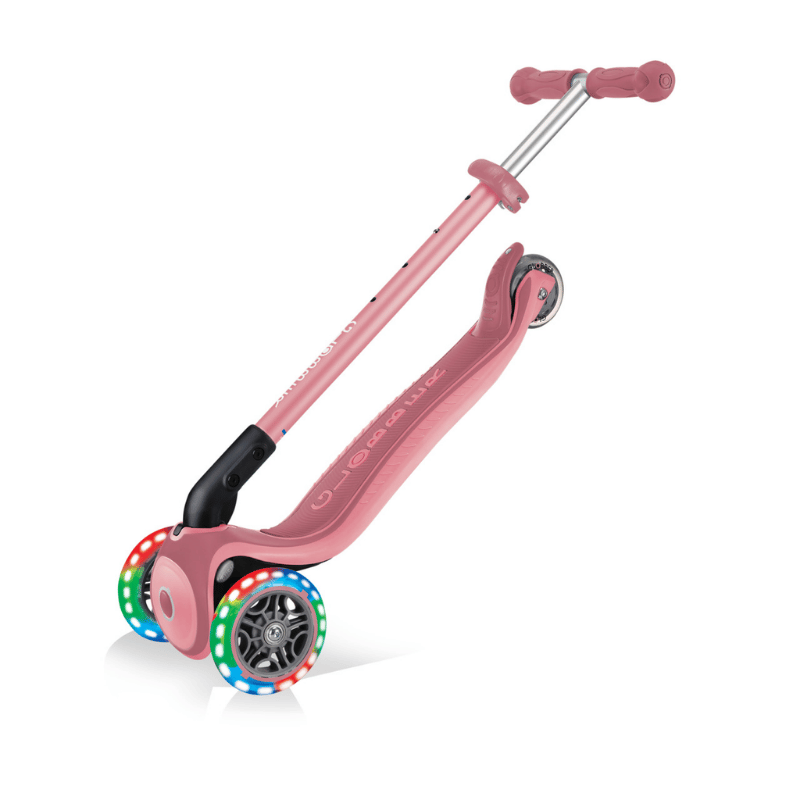 Globber Primo Plus Katlanabilir Işıklı Scooter - Pastel Pembe