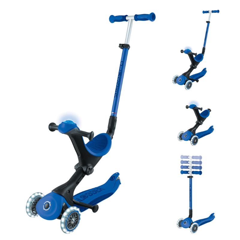 GlobberGlobber Go Up Deluxe Işıklı Scooter - Lacivert