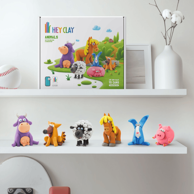 Hey Clay Yaratıcı Kil Seti - Animals