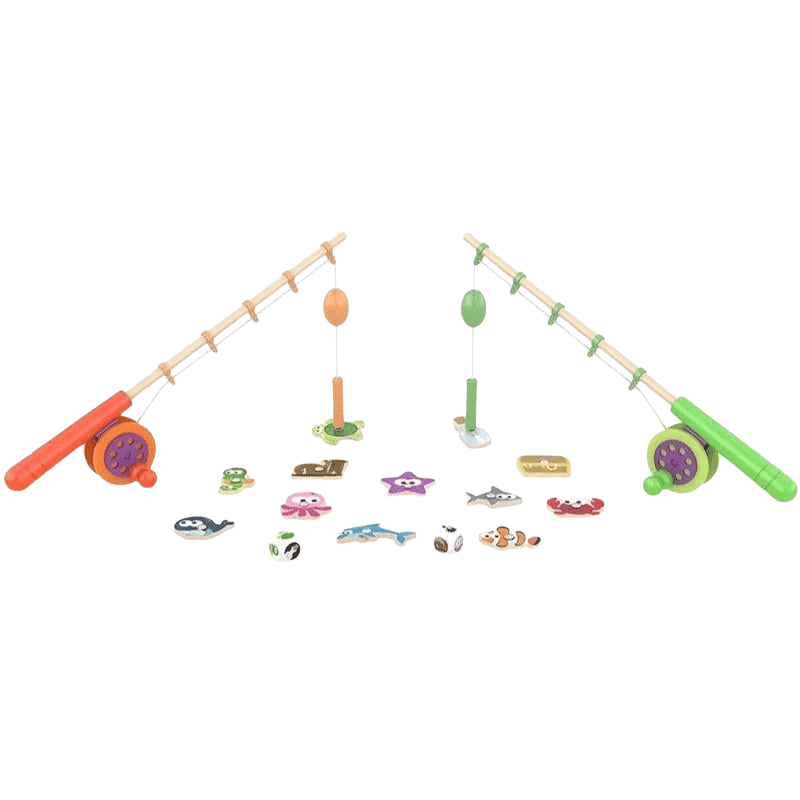 J'adore Ahşap Balık Yakalama Seti