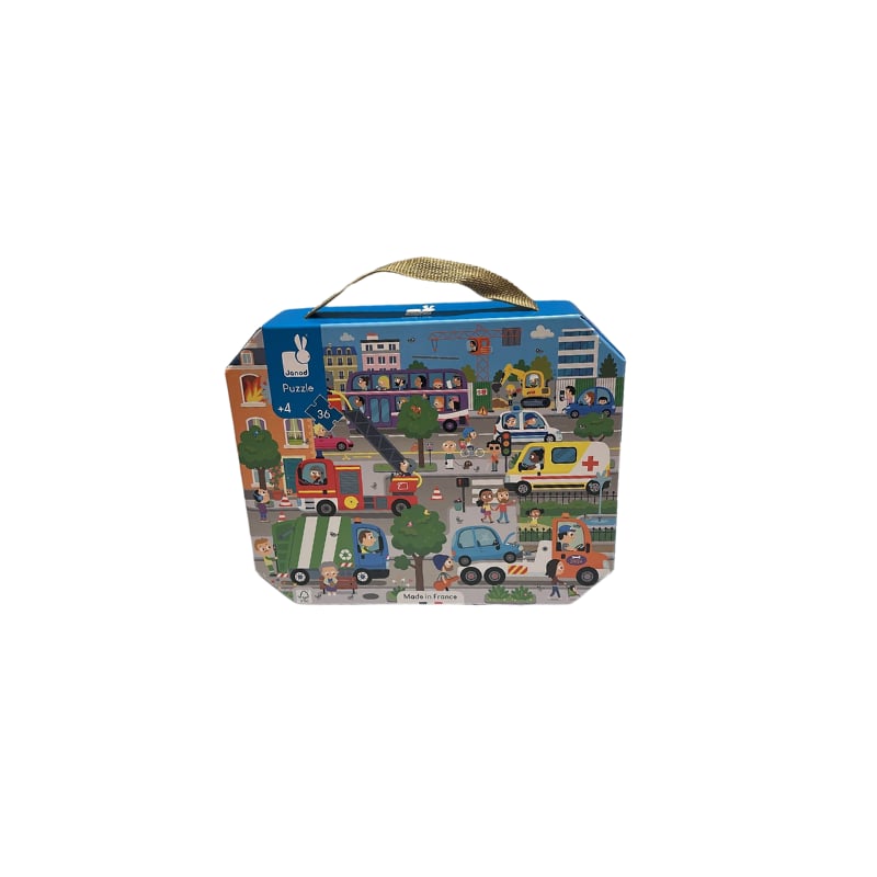 Janod 36 Parça Çantalı Puzzle - Şehir
