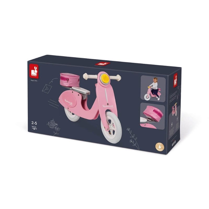 Janod Ahşap Denge Bisikleti - Pembe