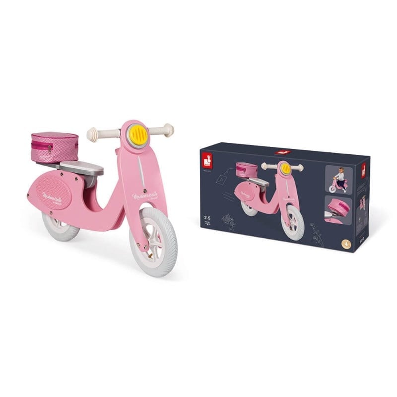 Janod Ahşap Denge Bisikleti - Pembe