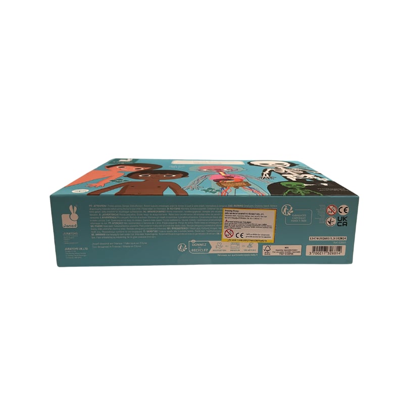 Janod Öğretici Puzzle - İnsan Vücudu 4'lü Set