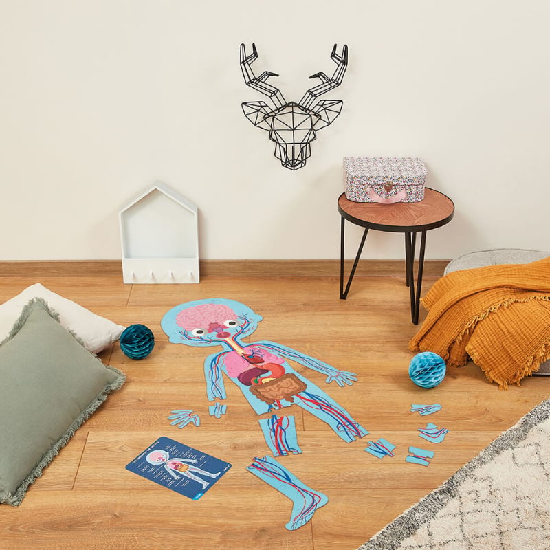 Janod Öğretici Puzzle - İnsan Vücudu 4'lü Set