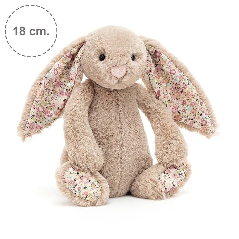 Jellycat Çiçekli Bej Tavşan Küçük Boy 18 cm