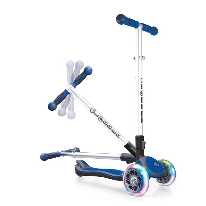 Globber Scooter/Elite Katlanan Işıklı/Lacivert