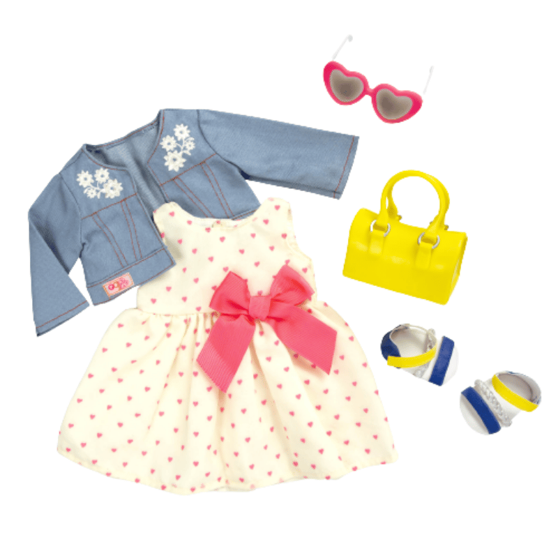 Our Generation Kıyafet - Deluxe Heart Print Dress