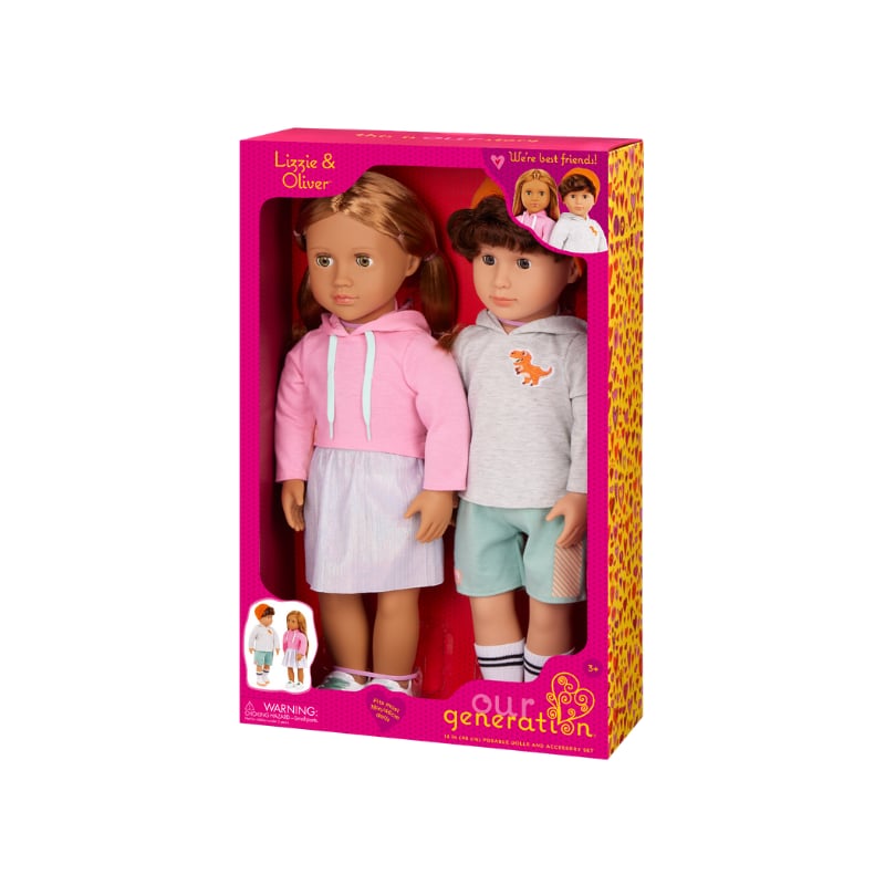 Our Generation Lizzie & Oliver Oyuncak Bebekler - 46 cm