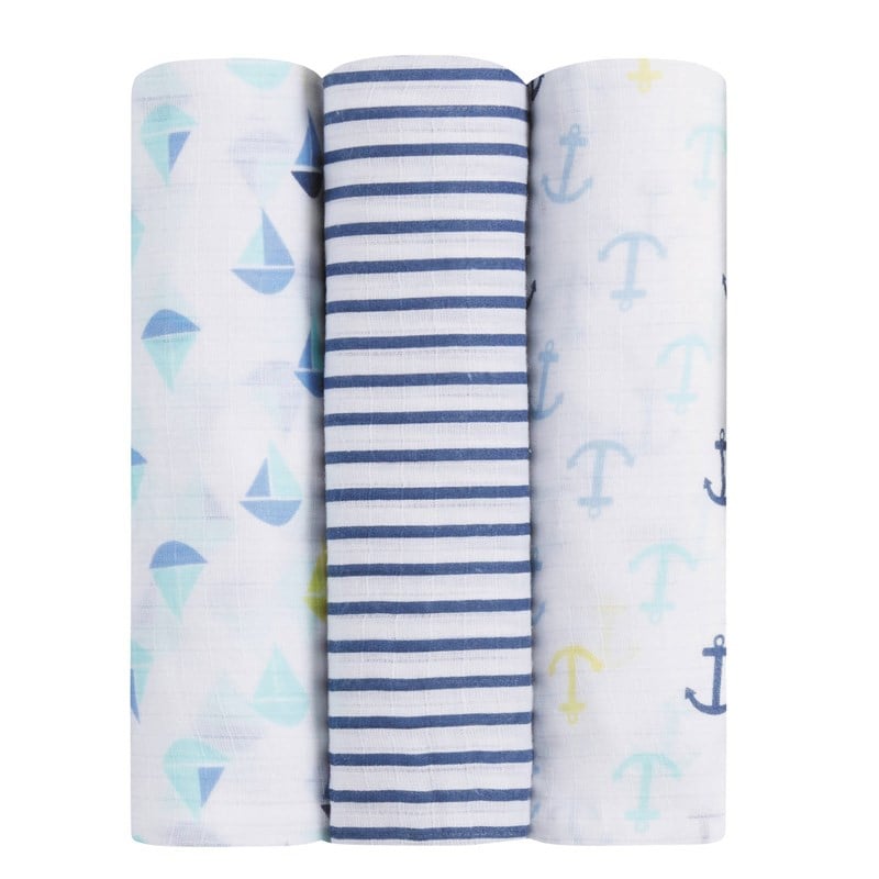 Ideal Baby Üçlü Müslin Set/Set Sail