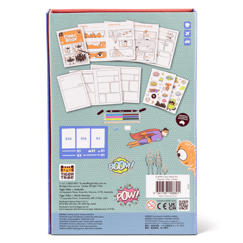 Tiger Tribe Comic Book Kit - Practice Plan Create