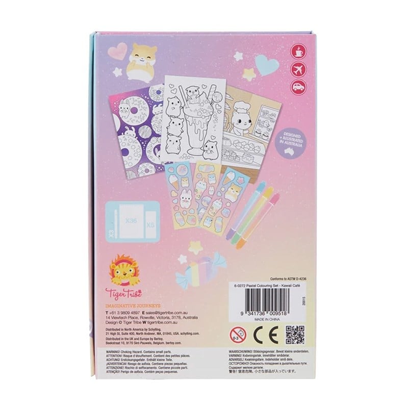 Tiger Tribe Pastel Boyama Seti/Kawaii Cafe
