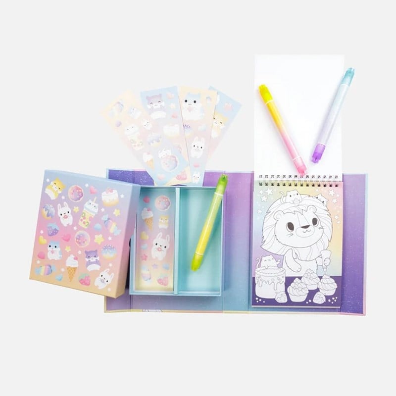 Tiger Tribe Pastel Boyama Seti/Kawaii Cafe