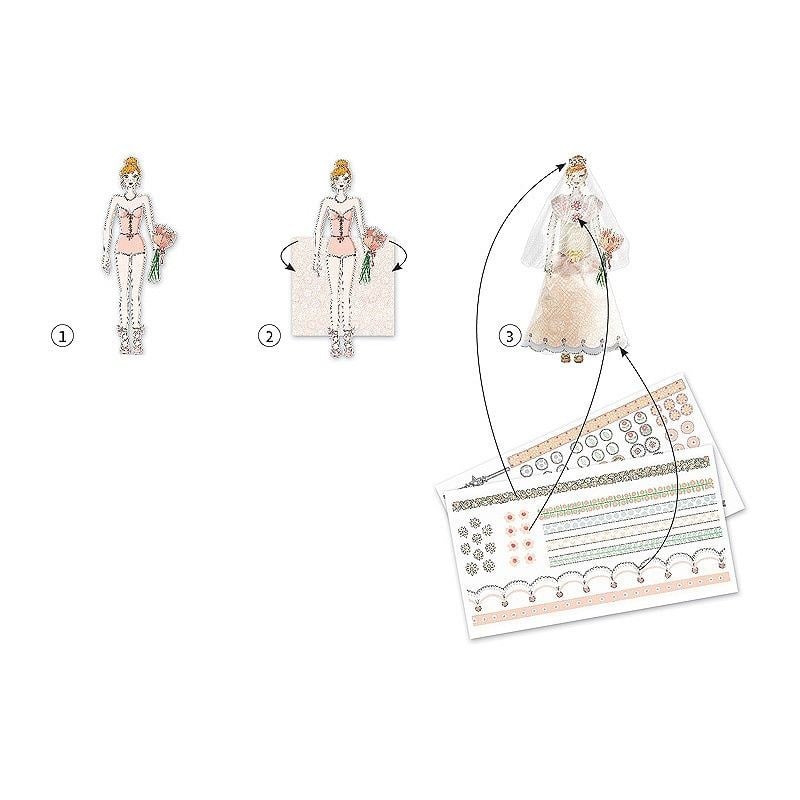 Djeco Kağıt Giydirme Seti / Wedding Dresses!