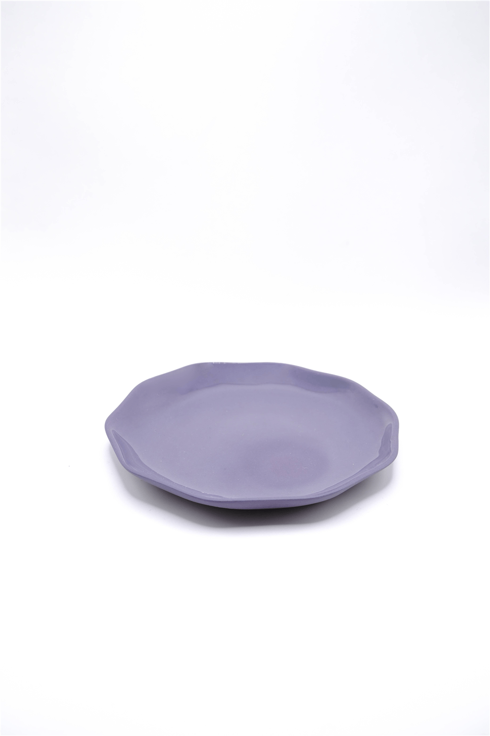 Wavy Rim Plate - Plum