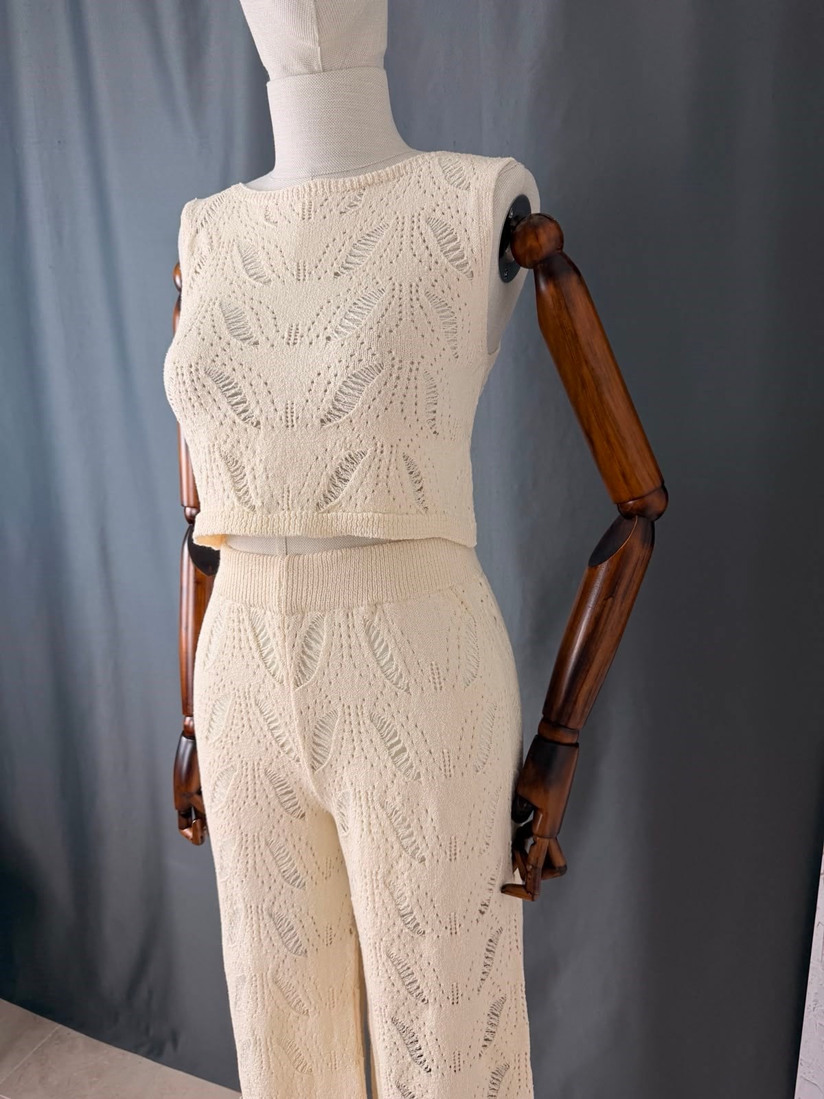 AJURLU CROP PANTOLON TAKIM
