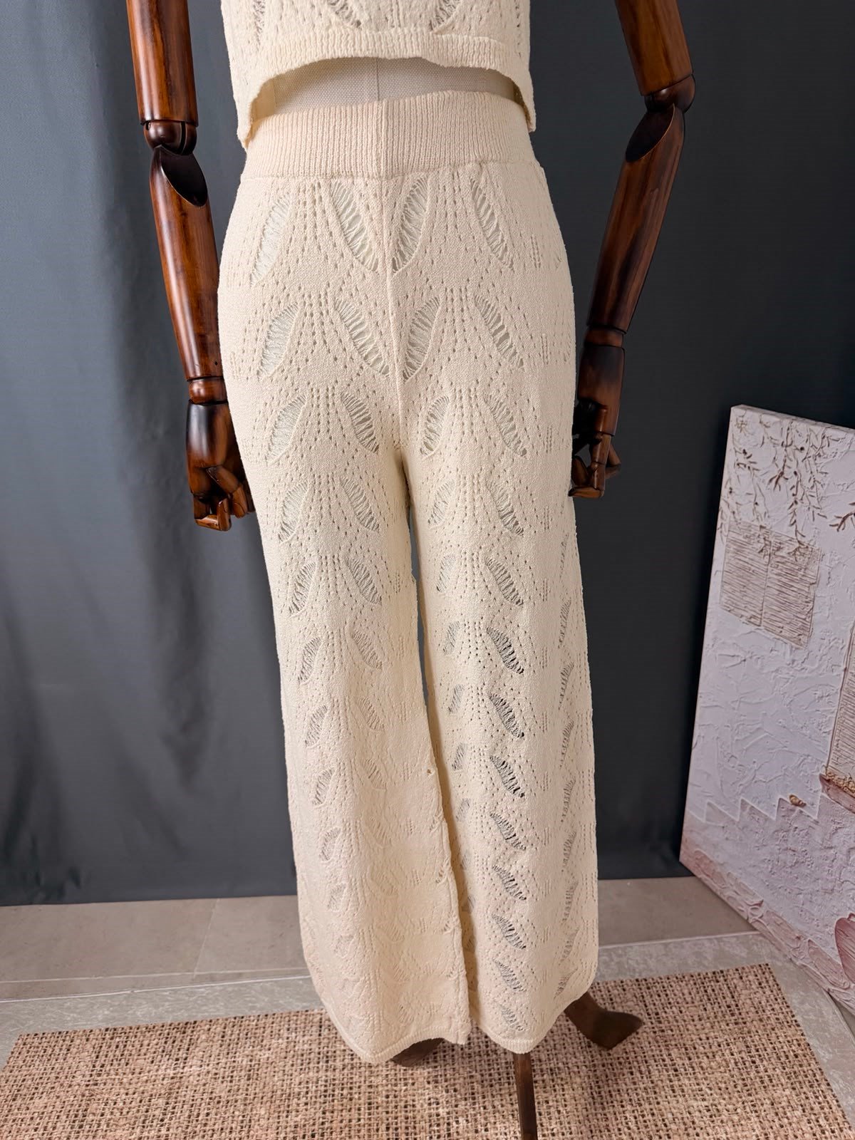 AJURLU CROP PANTOLON TAKIM