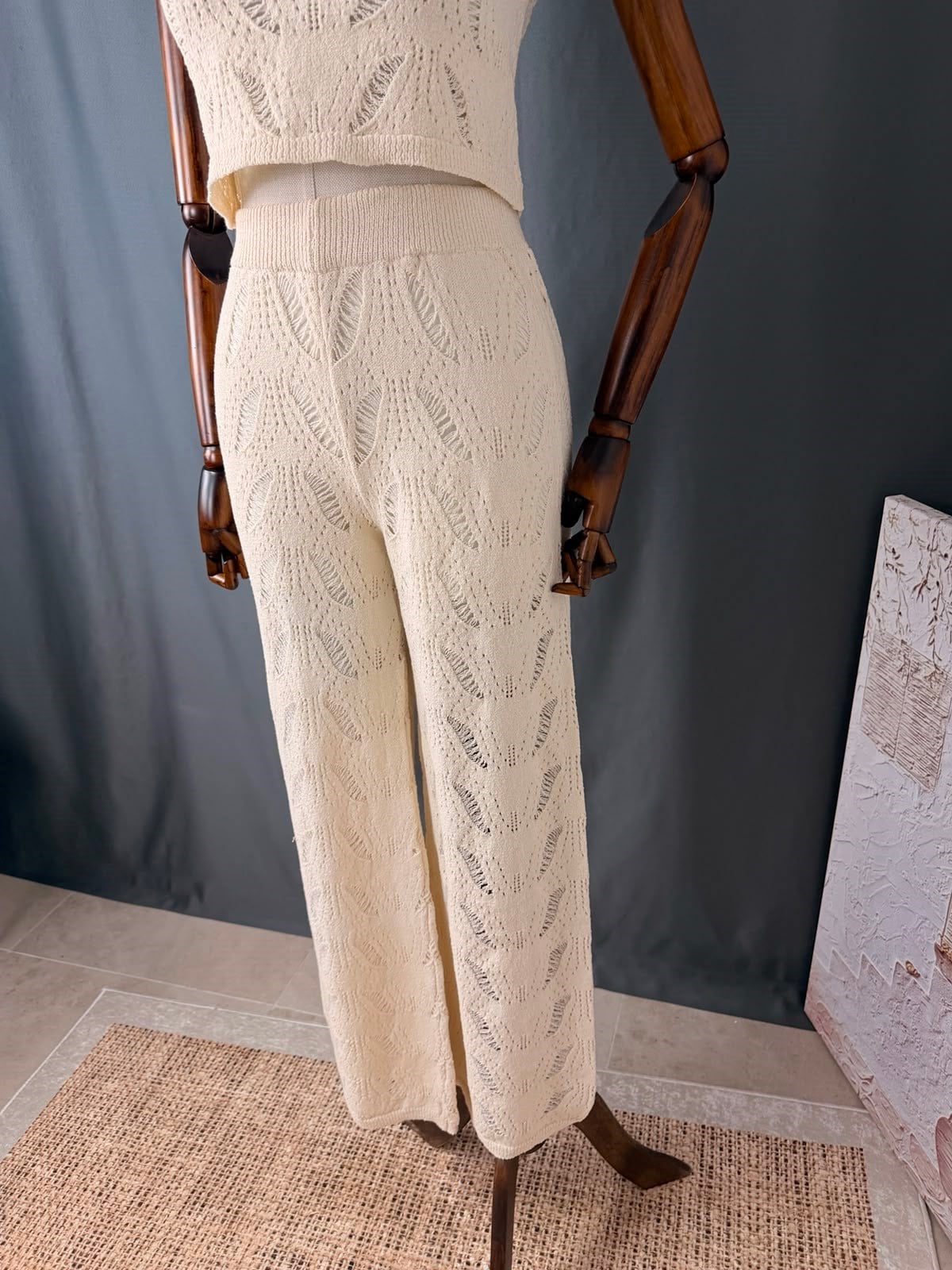 AJURLU CROP PANTOLON TAKIM