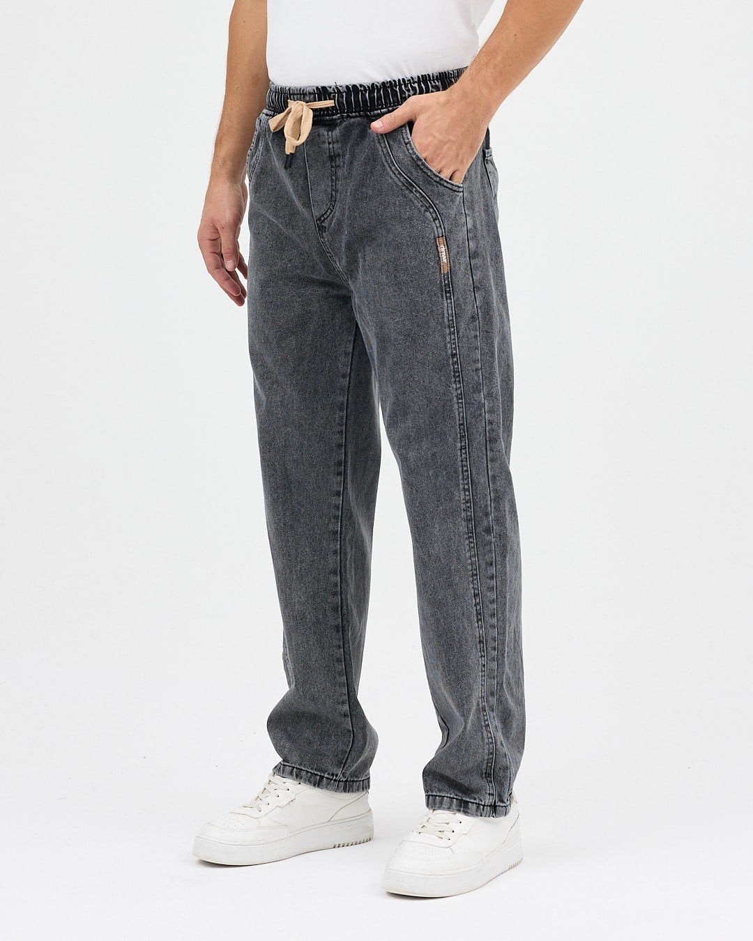 AMERİCANO BAGGY JEAN  KOT PANTOLON (FÜME)