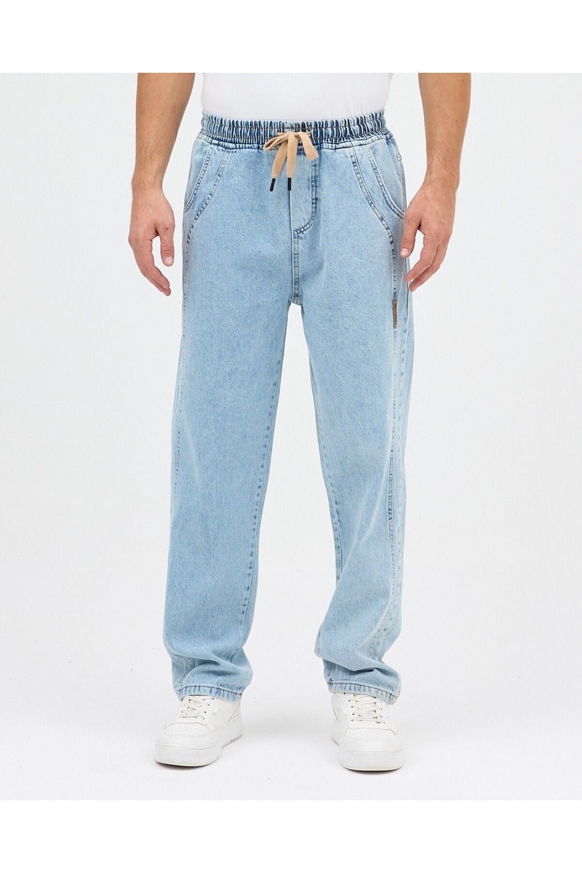 AMERİCANO BAGGY JEAN PANTOLON (BUZ MAVİSİ)