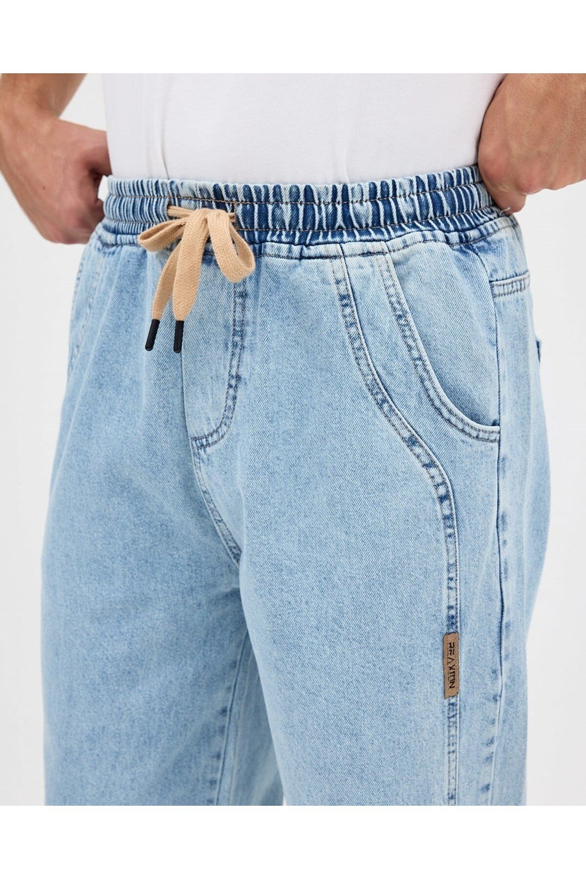 AMERİCANO BAGGY JEAN PANTOLON (BUZ MAVİSİ)