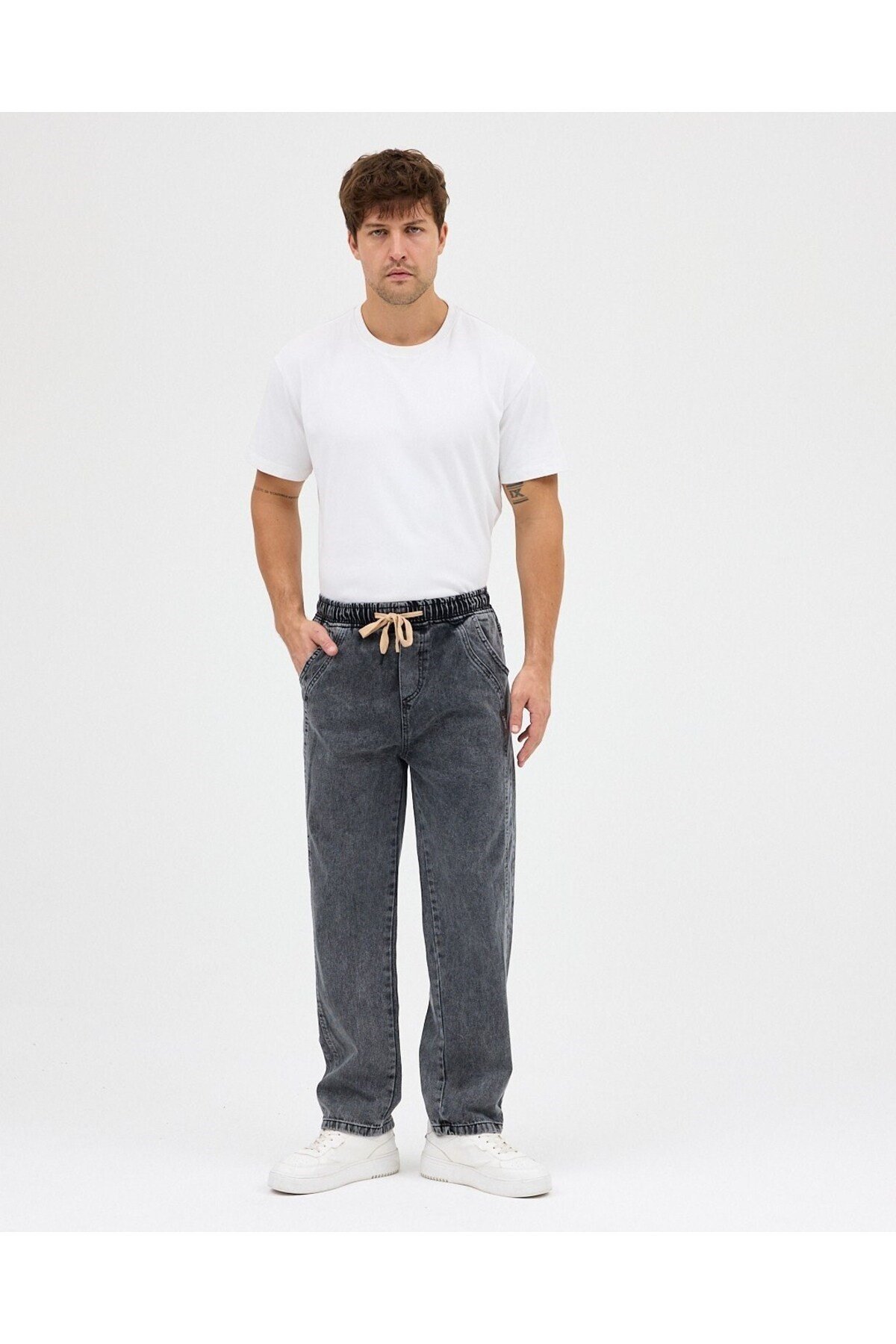 AMERİCANO BAGGY JEAN PANTOLON (FÜME)