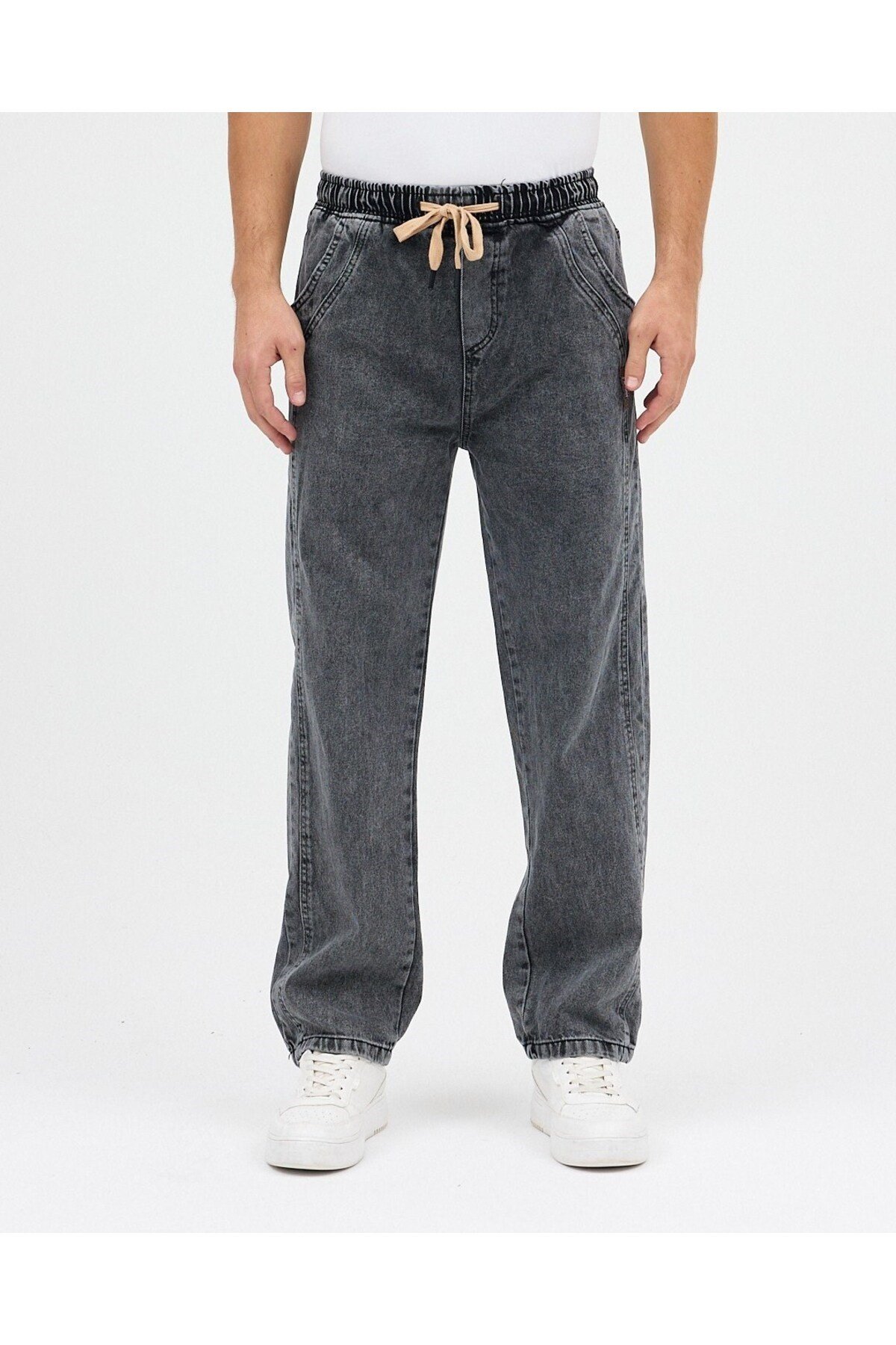 AMERİCANO BAGGY JEAN PANTOLON (FÜME)