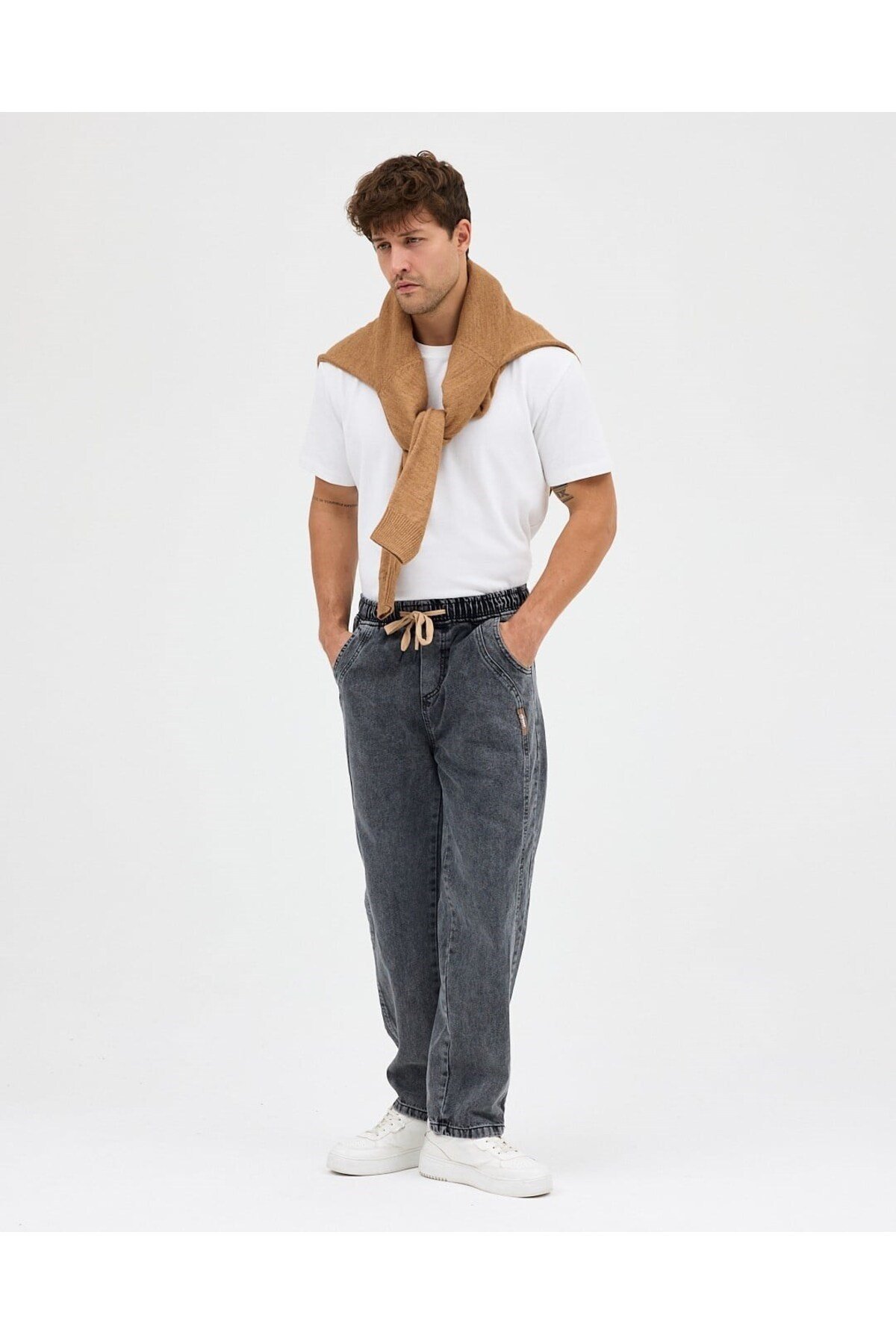 AMERİCANO BAGGY JEAN PANTOLON (FÜME)