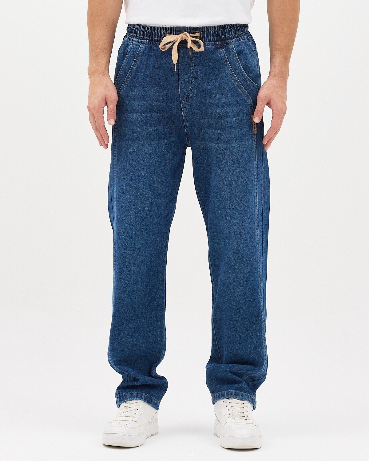 AMERİCANO BAGGY KOT PANTOLON (KOYU MAVİ)