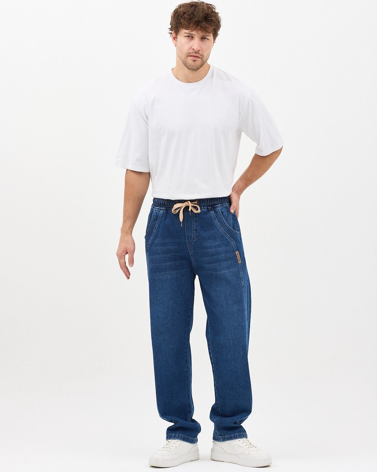 AMERİCANO BAGGY KOT PANTOLON (KOYU MAVİ)