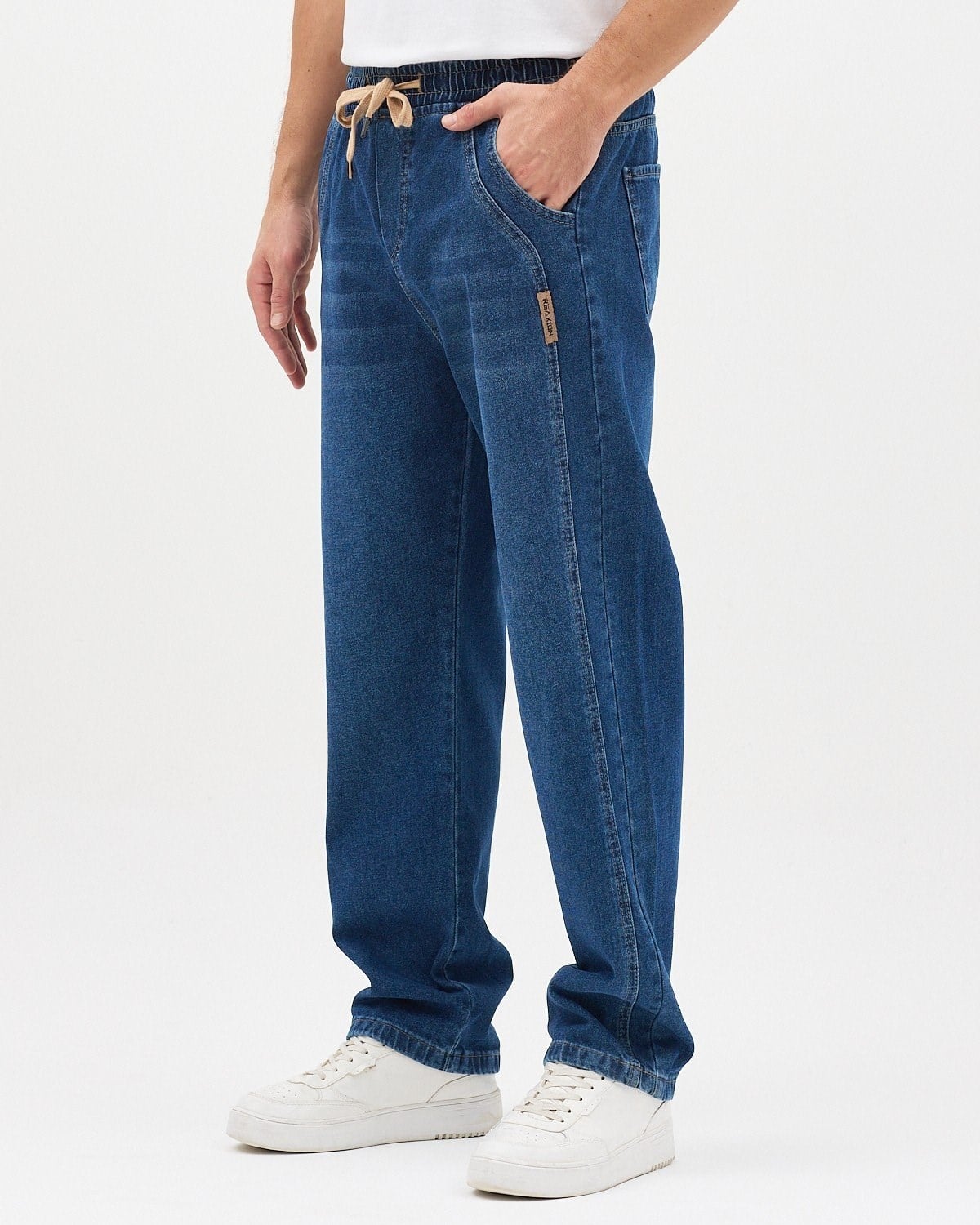AMERİCANO BAGGY KOT PANTOLON (KOYU MAVİ)