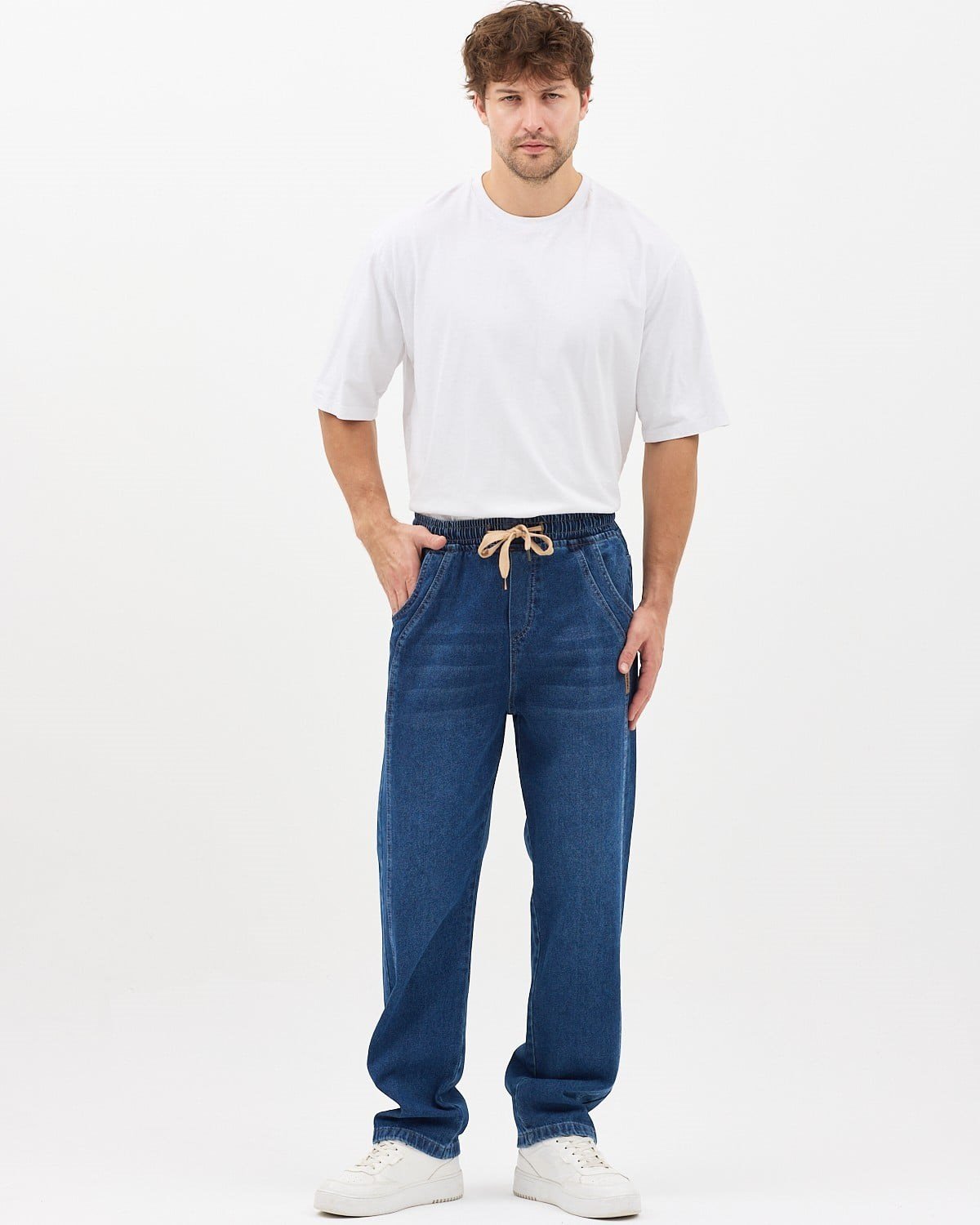 AMERİCANO BAGGY KOT PANTOLON (KOYU MAVİ)