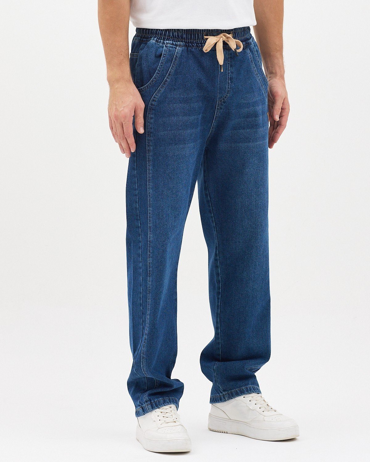 AMERİCANO BAGGY KOT PANTOLON (KOYU MAVİ)