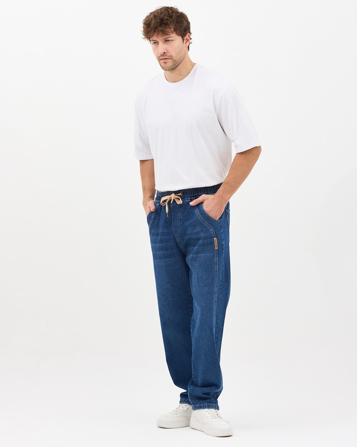 AMERİCANO BAGGY KOT PANTOLON (KOYU MAVİ)
