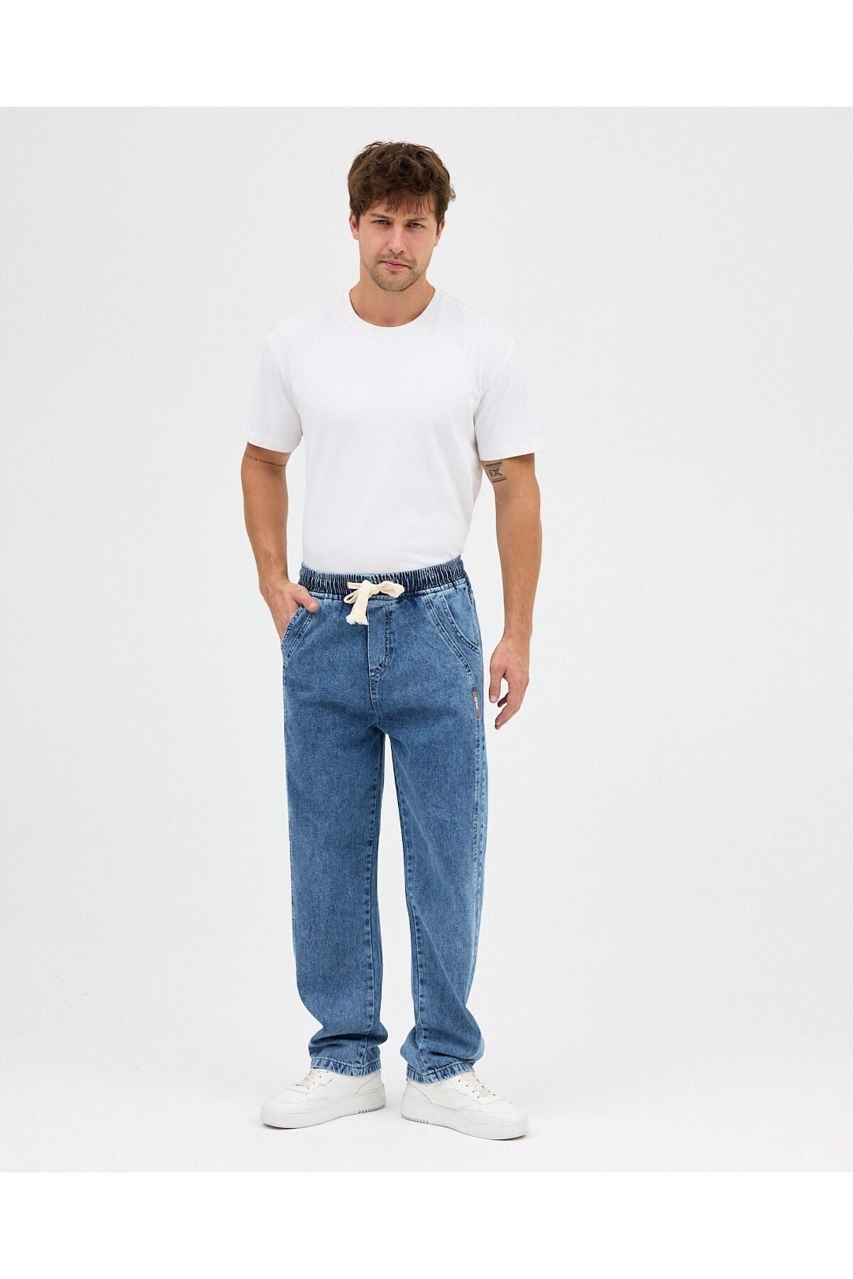 AMERİCANO BAGGY KOT PANTOLON (MAVİ)
