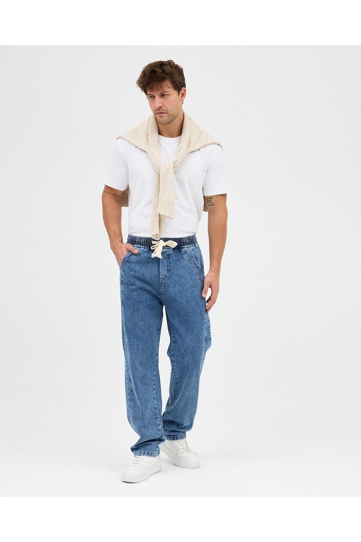 AMERİCANO BAGGY KOT PANTOLON (MAVİ)