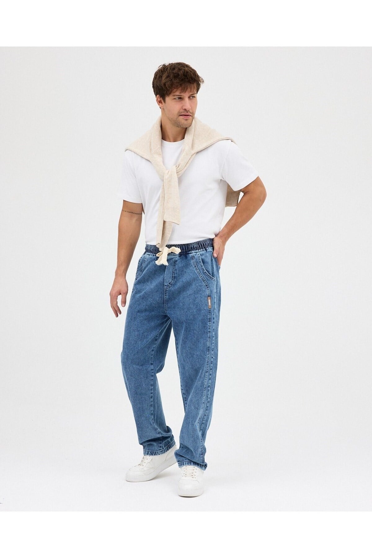 AMERİCANO BAGGY KOT PANTOLON (MAVİ)