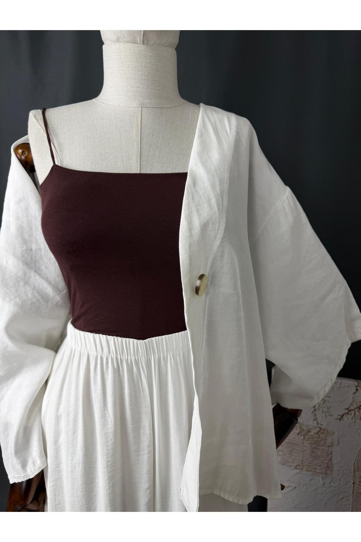 BALENLİ İP ASKILI CROP