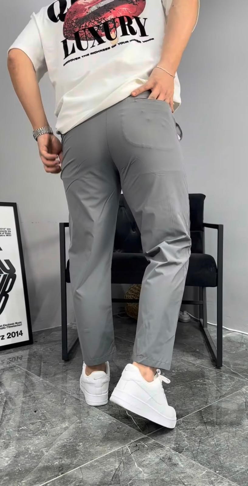 BASİC PARAŞÜT JOGGER PANTOLON (GRİ)