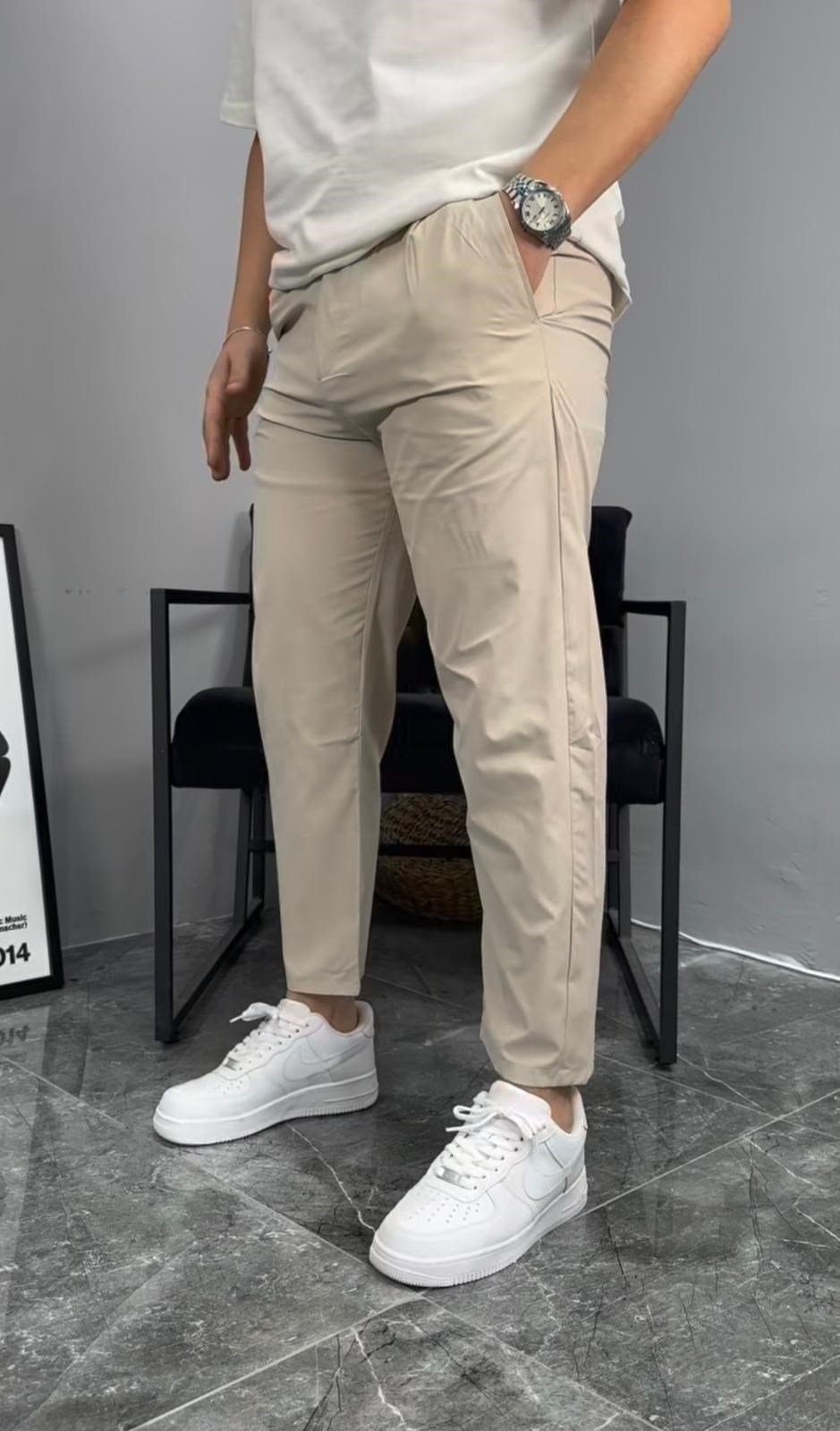 BASİC PARAŞÜT JOGGER PANTOLON (TAŞ)
