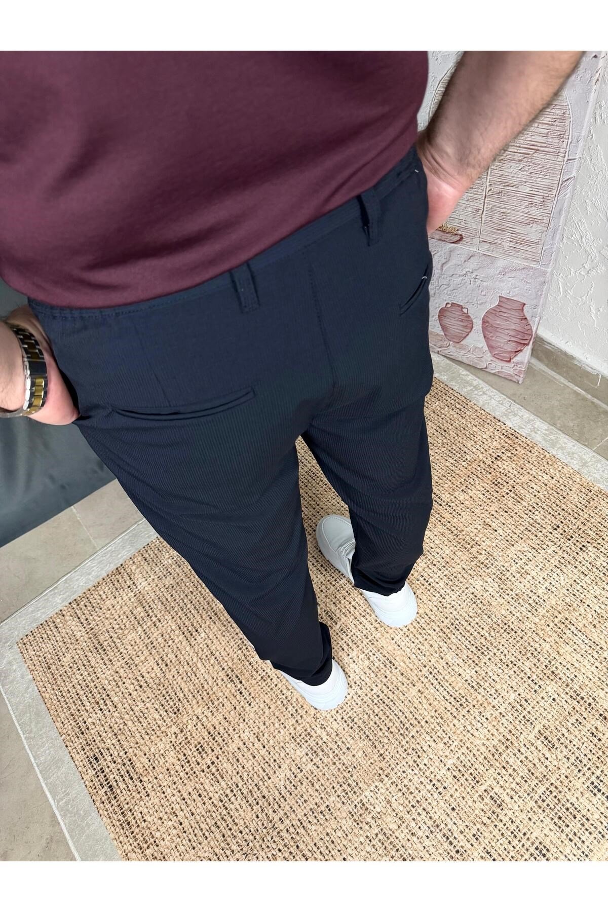 BELİ BAĞCIKLI FİTİLLİ PANTOLON