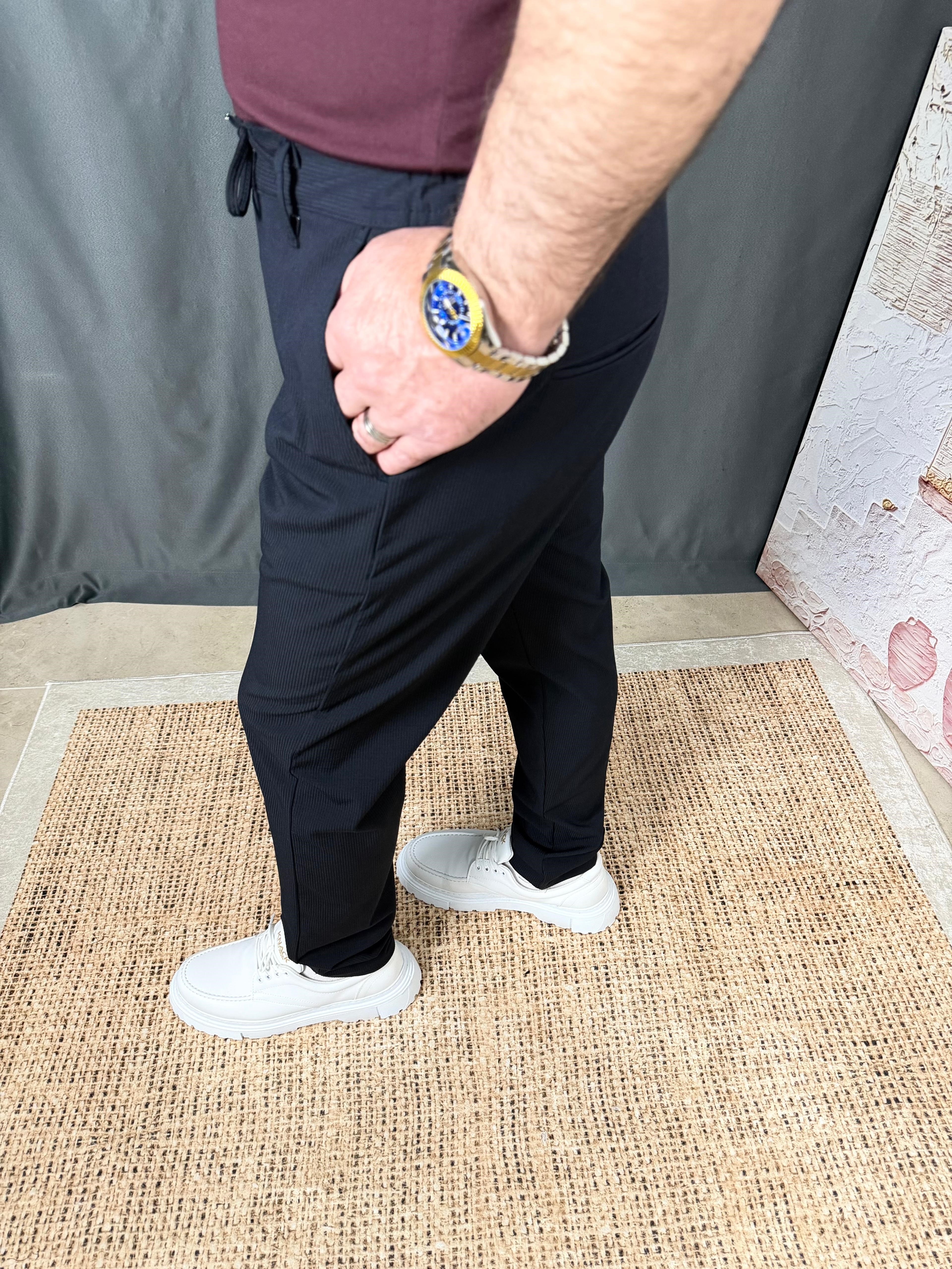 BELİ BAĞCIKLI FİTİLLİ PANTOLON