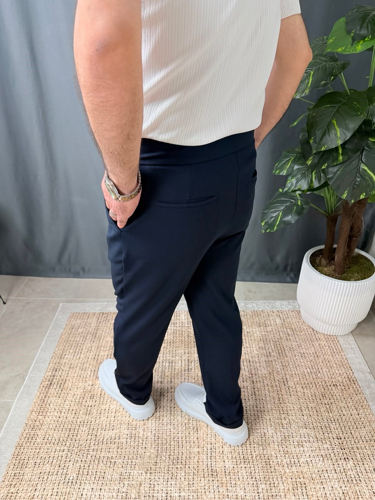 BELİ KEMERLİ DUBLE PAÇA PANTOLON