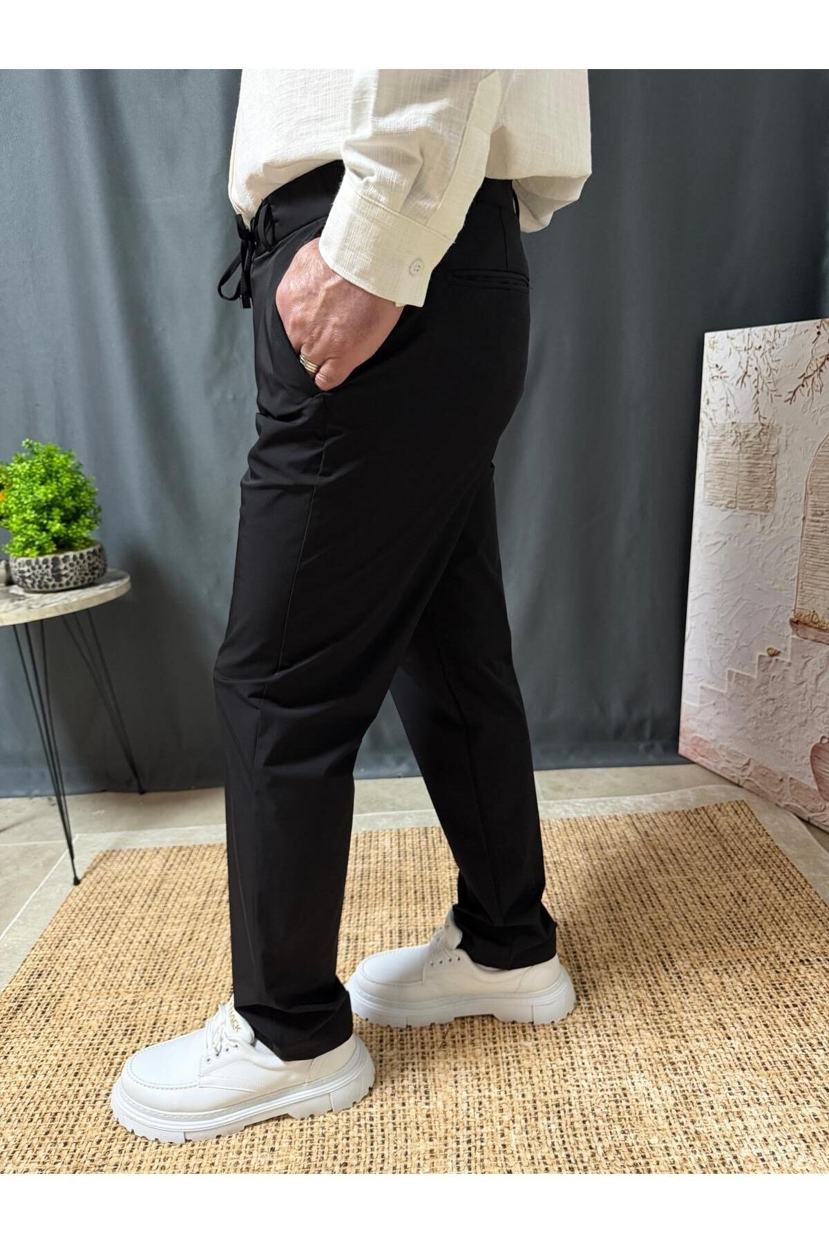 BELİ LASTİKLİ , BAĞCIKLI , FİT KALIP , KUMAŞ PANTOLON