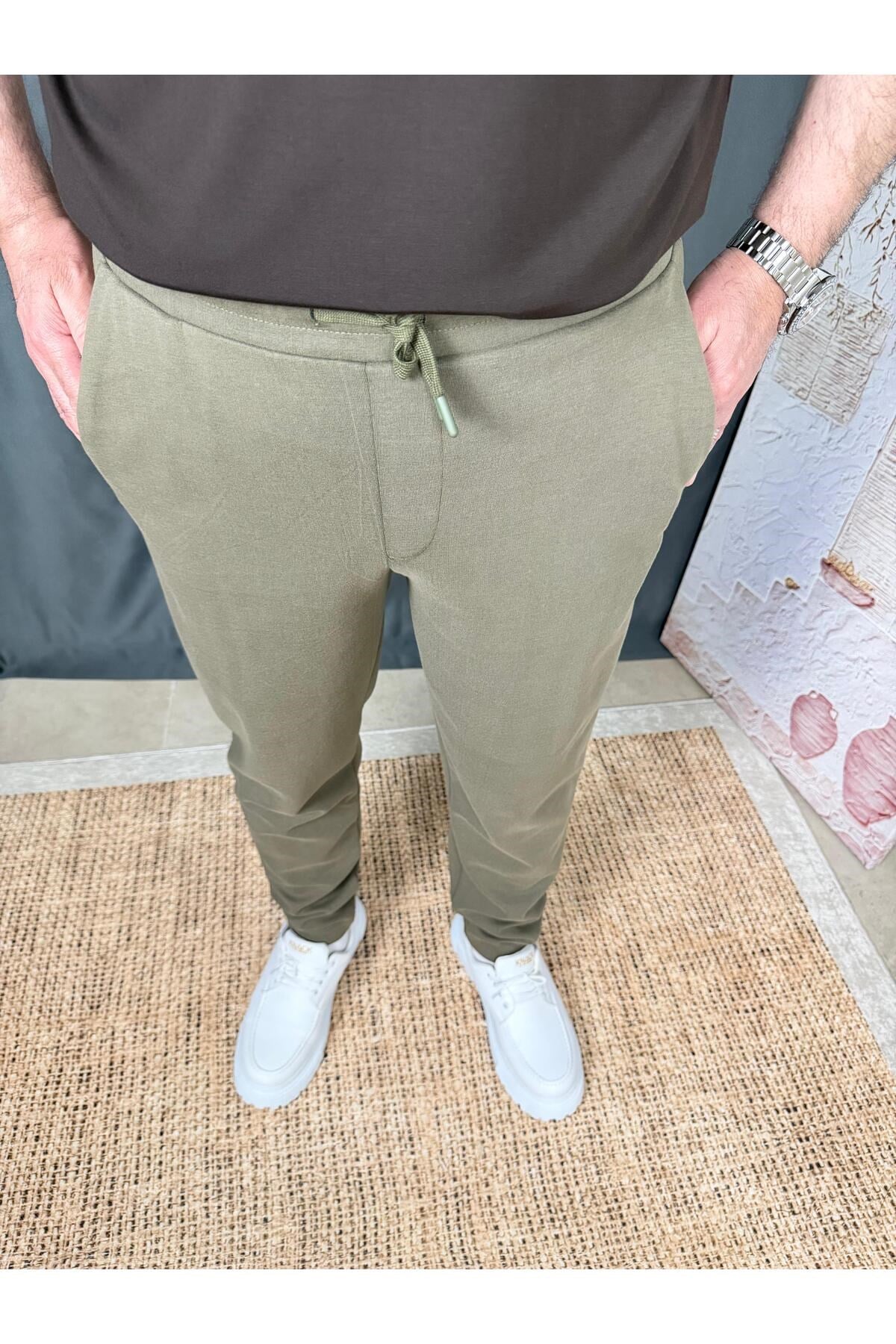 BELİ LASTİKLİ DAR KESİM JOGGER