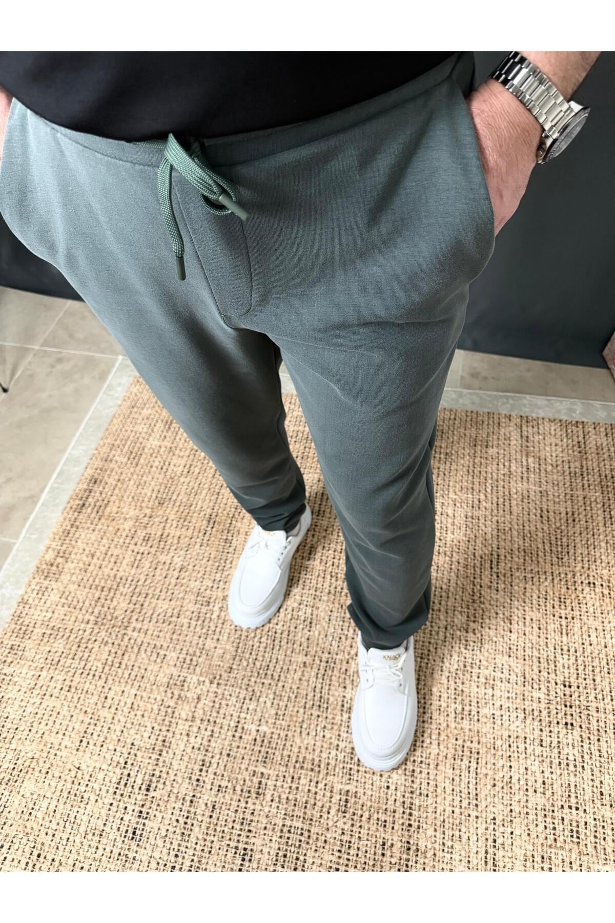 BELİ LASTİKLİ DAR KESİM JOGGER