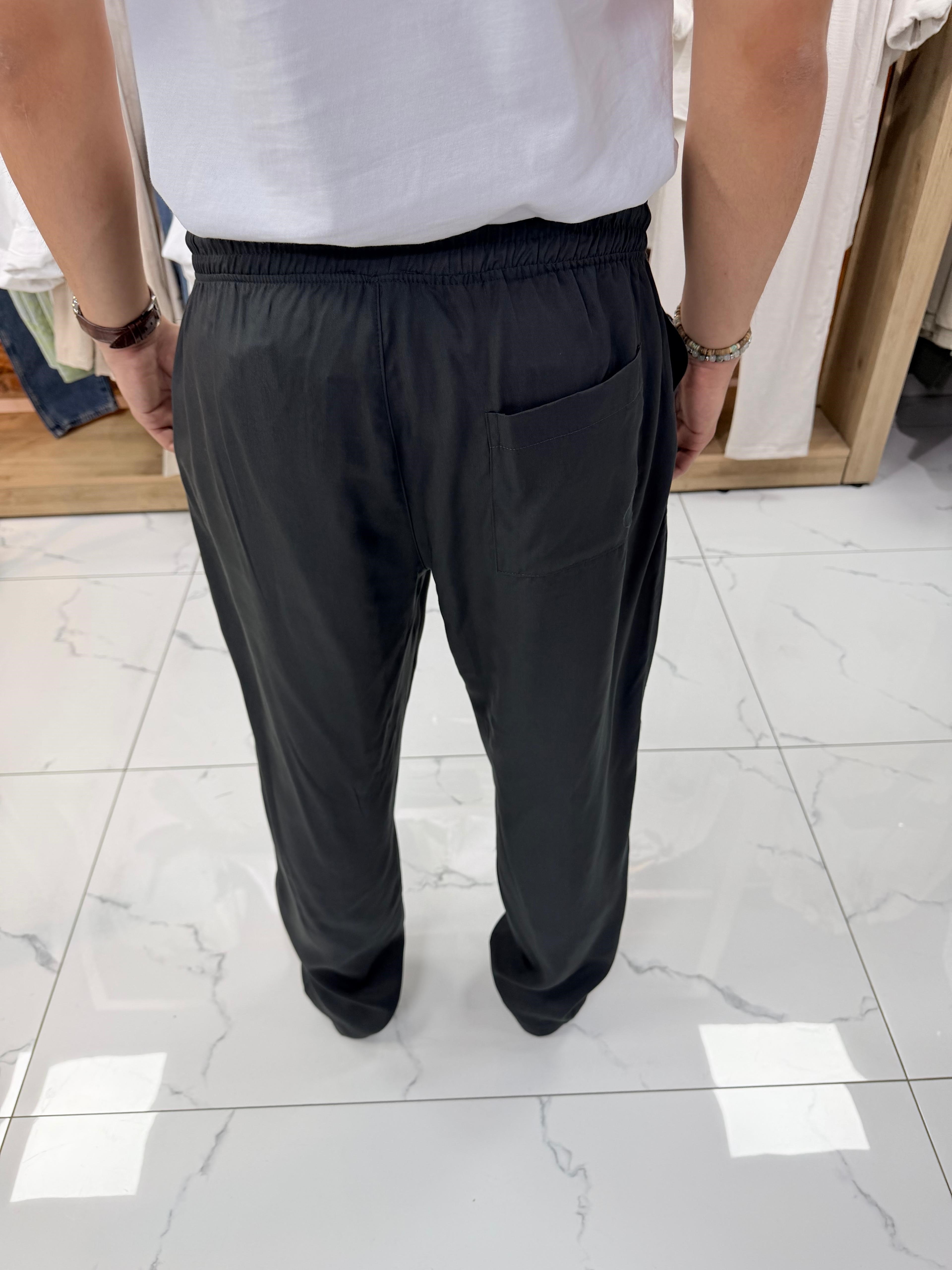 BELİ LASTİKLİ KUMAŞ BAGGY PANTOLON